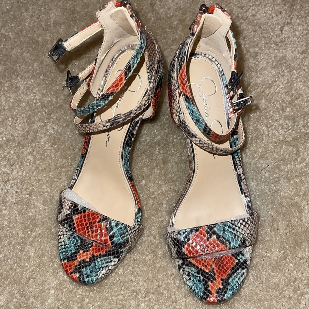 Practically New Multi-Colored Snake Print Shoe - image 3